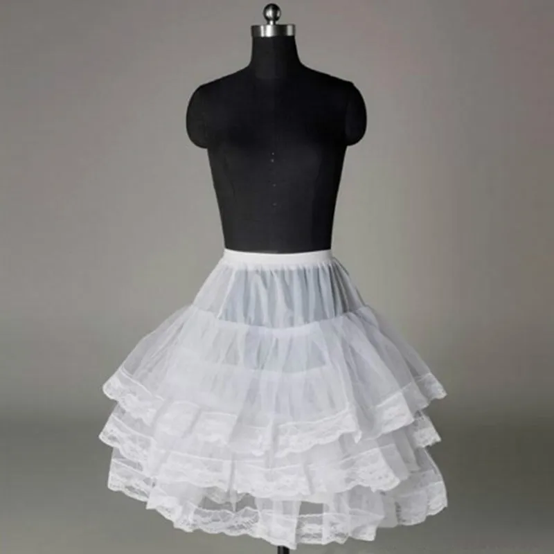 Белая или Черная кружевная короткая детская юбка-американка с цветочным принтом для девочек, детская фатиновая Нижняя юбка для маленьких девочек, кринолин, Детское пальто
