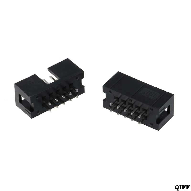 10 шт. DC3 Pin 2x5 двухрядный 2 54 мм Шаг прямой штырь мужской IDC Box коннектор