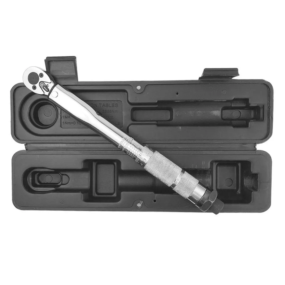 

Repair Spanner Key Hand Tools Torque Wrench Adjustable Bike 1/4 3/8 Square Drive 5-210N.m Two-way Precise Ratchet Wrench