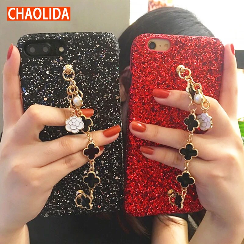

CHAOLIDA Wholesale Bling Gliter Universal Phone Case Mobile Covers for Apple Iphone X 6 6s 6Plus 7 7Plus 8 8Plus Women Capa