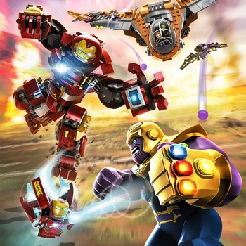 

Iron Man Hulkbuster Sermoido 76105 Marvel Ironman Avengers Super Heroes Model Building Blocks Boys Birthday Toys For Children