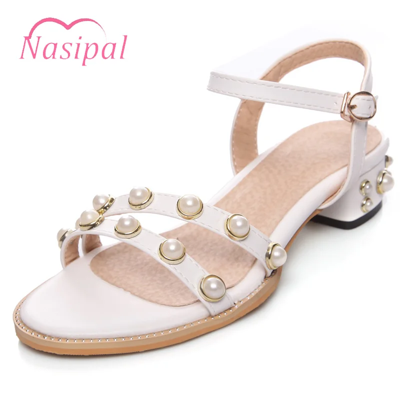 VTOTA Women Summer Platform Mid Heel Sandals Square Heel Sandals Plus Size Retro Gladiator 
