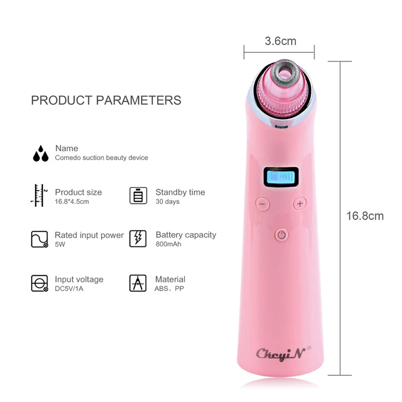 Face Cleaner Acne Black Dot Pimple Blackhead Remover Face Electric Blackhead Vacuum Cleaner Pore Blackhead Skin Care Tool Beauty