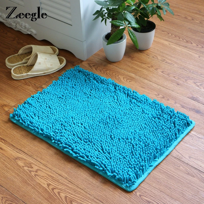 Zeegle синель водопоглощающие ковры для гостиной ванная комната дети спальня прикроватные ножные коврики Декор вход/Прихожая Площадь Ковер