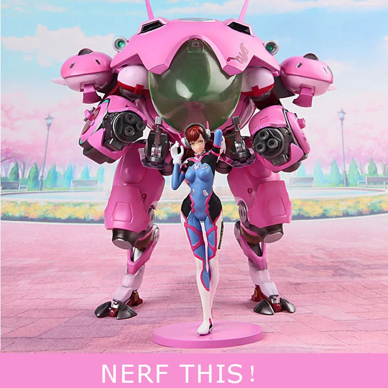 Горячая игра OW D. VA и меха фигурка модель Geschenken Collectie Tracer ПВХ 23 см игра figuur