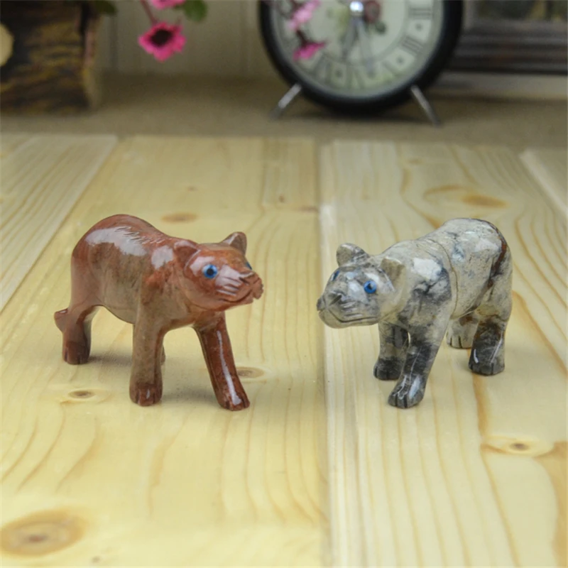 

leopard ornaments Desktop decorations crafts stone modern living room animal simulation small ornaments