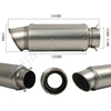 51mm 60mm Motorcycle Exhaust Muffler SC Racing Project Pipe carbon fiber DB Killer escape moto for honda pcx msx 125 vespa gts ► Photo 3/5