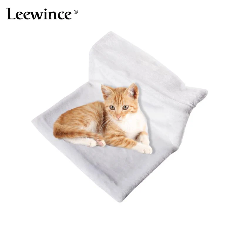 

Leewince Pet Cat Hammock Bed Warm Soft Hanging Bed For Cat Kitten Cat Rest House Window Radiator