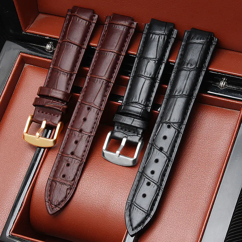 

8mm 9mm 11mm 14mm 12mm, men and women, leather strap, convex interface, pin BALLON BLEU DE, no postage.