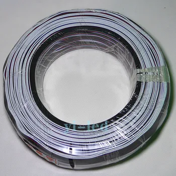 

300 meters Roll 5Pin 22AWG Extension Wire Cable Cord White/Blue/Red/Green/Black Connecter For RGBW 5050 LED Stirp Light