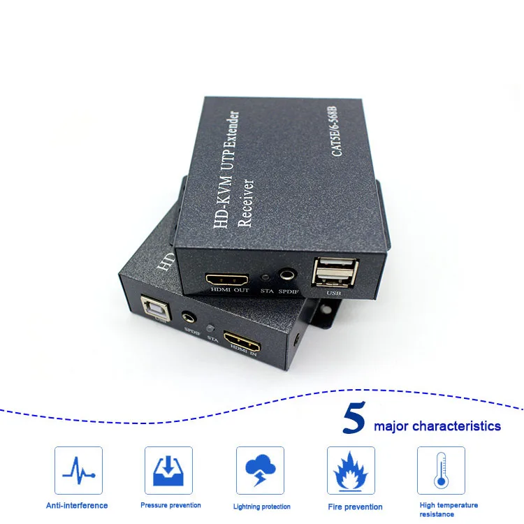 Hdmi-удлинитель Протокола по Ip/Tcp Utp/Stp Cat5/5E/6 Rj45 Lan сети 60 Гц 1080P 100 м Расширение Hdmi сплиттер передатчик приёмник