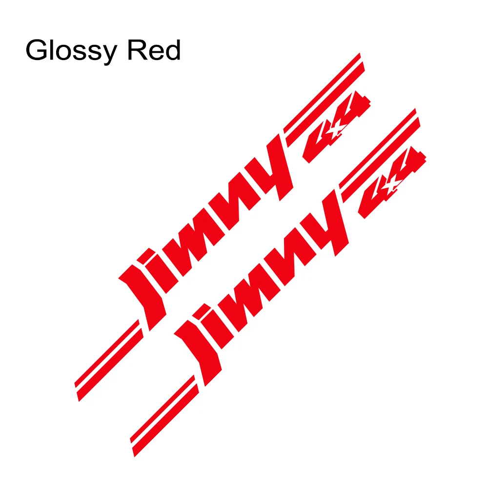 Стильные автомобильные наклейки, боковые двери, авто спортивные графические наклейки, виниловые DIY украшения, тюнинг, Стайлинг для SUZUKI Jimny, автомобильные аксессуары - Название цвета: Glossy Red