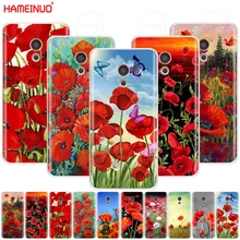 HAMEINUO Rode Klaprozen bloemen Cover telefoon Case voor Meizu M6 M5 M5S M2 M3 M3S MX4 MX5 MX6 PRO 6 5 U10 U20 note plus(China)