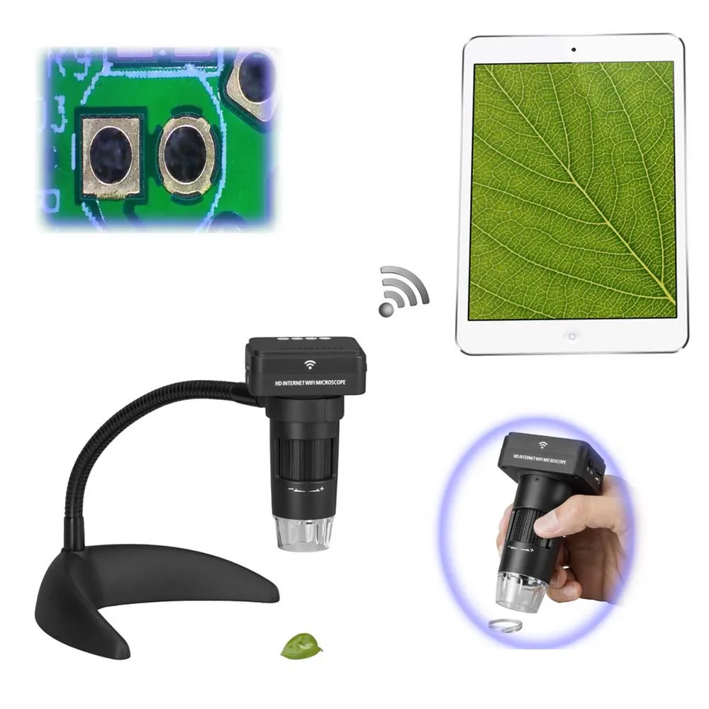 

TL050 Internet Wi-Fi Digital Microscope 10x~200x 1080P for iOS Android Device Phone