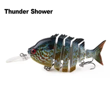 ThunderShower 1PCS Swimbait Depth Diving Jointed Lures Exhausting Bait Bass Pike Lifelike Fishing Wobblers 10CM 12.7G