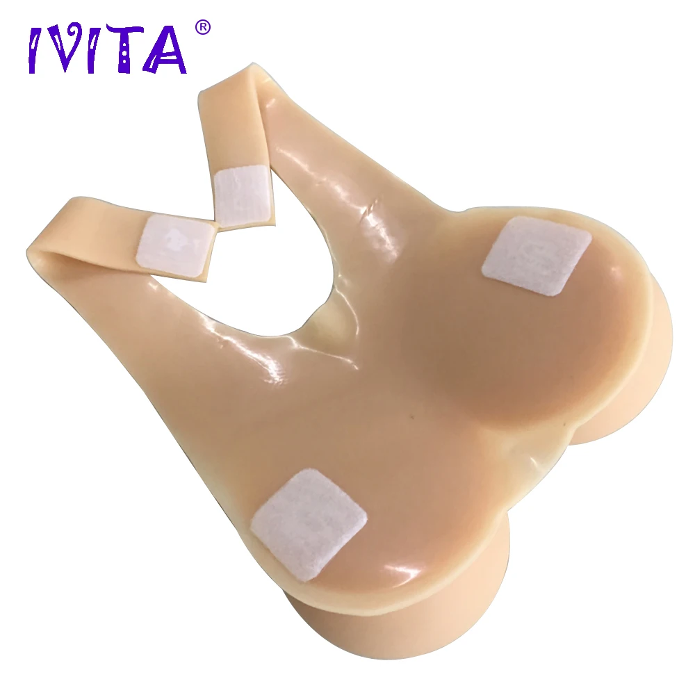 Искусственная силиконовая грудь IVITA 2800 г искусственная для фрикциона королева