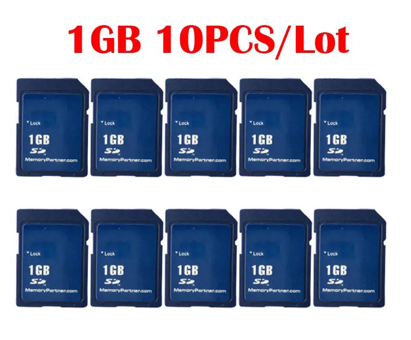

10pcs/Lot SD Card 1GB/2GB Carte SD Memory Cards Wholesale China Supplier Cheap High Quality For Free Shipping