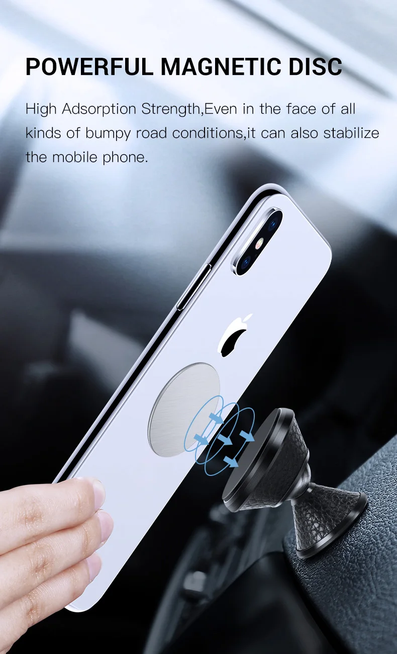 QIIHII магнитный держатель для телефона Iphone смартфон Huawei Универсальный Автомобильный держатель для телефона кожаный Магнит-держатель телефона Подставка для автомобиля