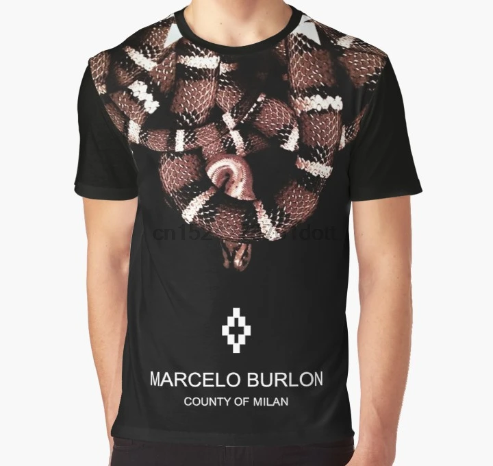 

All Over Print 3D Tshirt Men Funny T Shirt Marcelo Burlon Logo Graphic T Shirt
