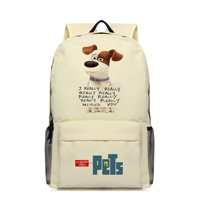 

Zshop Cute Cartoon Children School Bag The Secret Life of Pets Backpack Jack Russell Terrier Bookbag