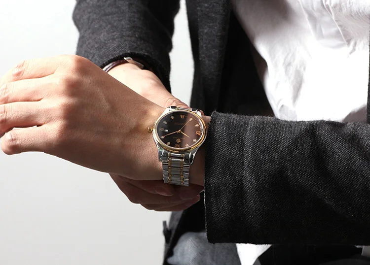 Модные Роскошные Брендовые Часы Реджинальд мужские часы из нержавеющей стали Кварцевые спортивные часы водонепроницаемые мужские наручные часы Мужские часы