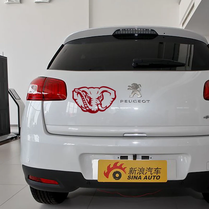 Классический автомобиль Angry Elephant с животным стиль JDM высечка автомобиля Наклейка