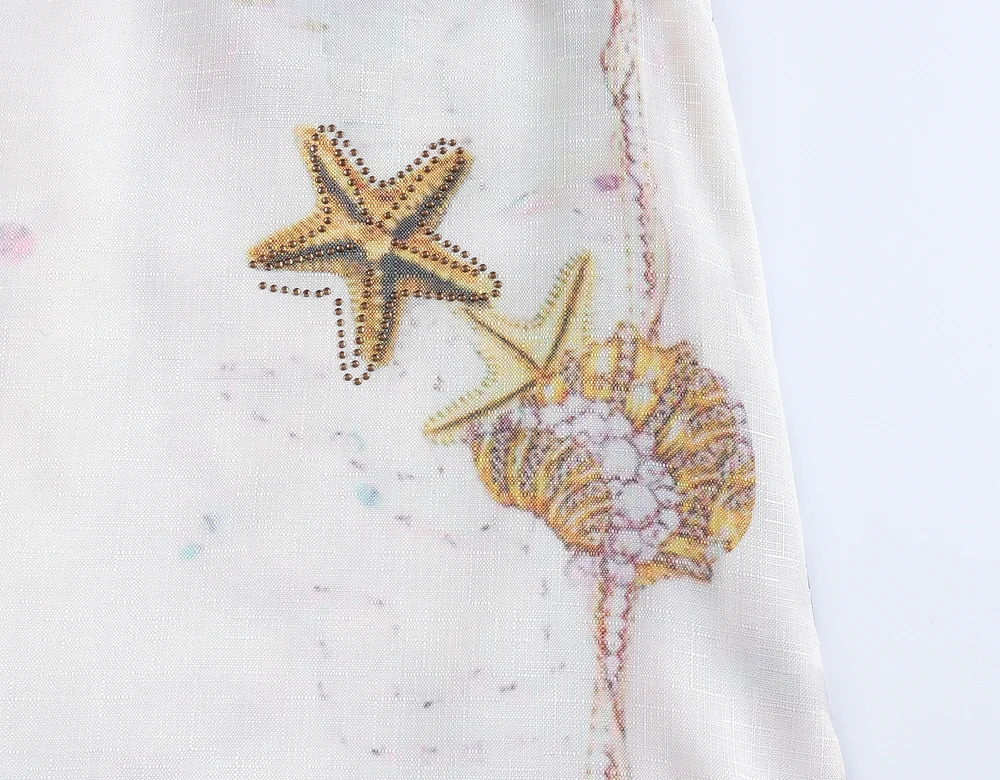 2019 New Kids Dresses For Girls Leopard Starfish A-line Cotton Top Fashion Toddler Summer Girl Clothing For Party 2-8 Year Child (6)
