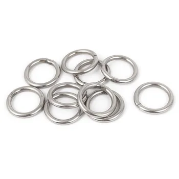 

M4 x 30mm Stainless Steel Strapping Welded Round O Rings 10 Pcs