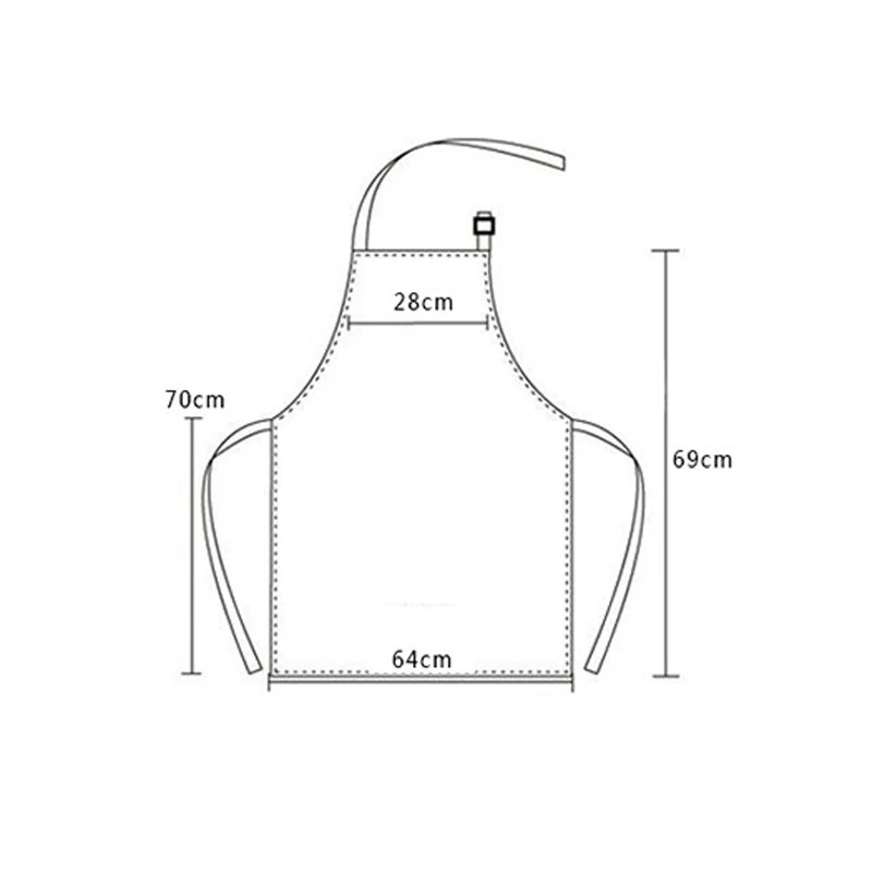 Fashion Kitchen Cooking Chef Apron Cotton Home Restaurant Work Apron For Adult Woman And Man