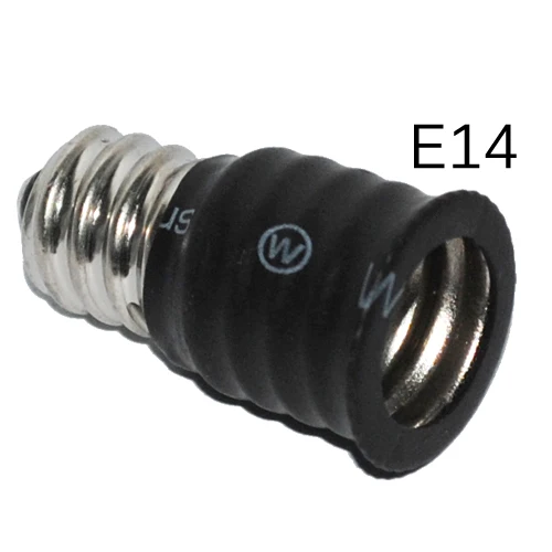 

E12 to E14 Black Bulb Converter LED Light Holder Lamp Adapter Socket Changer High Quality E12-E14