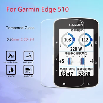 

5Pcs/Lot Tempered Glass 9H 2.5D Premium Screen Protector Film For Garmin Edge 510 SmartWatch GPS Bike Computer