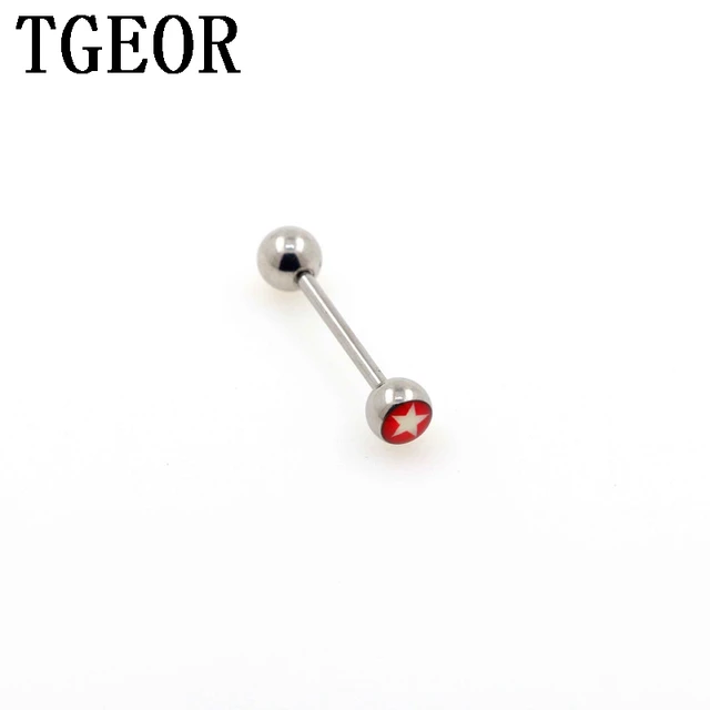 heie neue ankunft grohandel 20 stcke 14g stern muster logo zungebarbell edelstahl piercing zunge ring freies - Stern Muster heie neue ankunft grohandel 20 stcke 14g stern muster logo zungebarbell edelstahl piercing zunge ring freies - Stern Muster