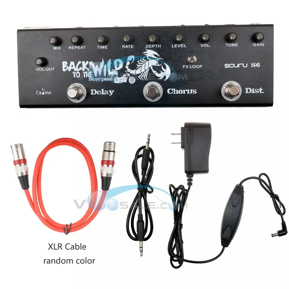 Caline CP 48 Acoustic Guitar Multi Effects Pedal 9V Guitar