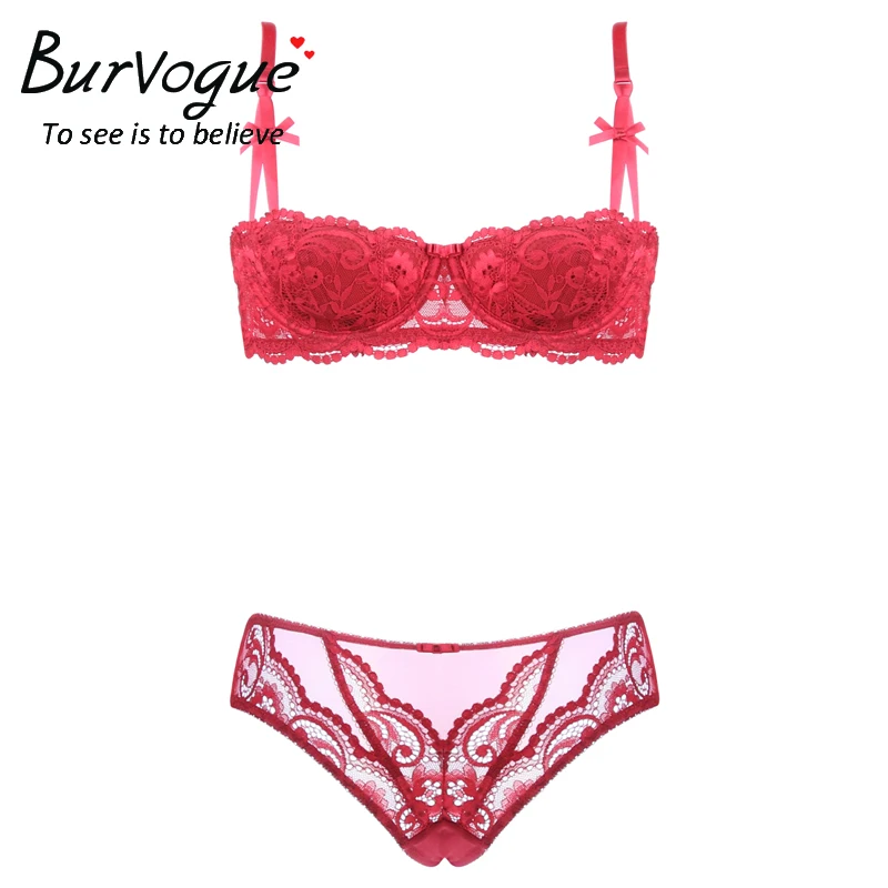 Burvogue 2017 Gorące Lato Lace Bra Ustawia Hot Kobiety Push Up Biustonosze Zestaw Bielizna Majtki Zestaw Regulowany Biustonosz Po Prostu Kobiet bielizna