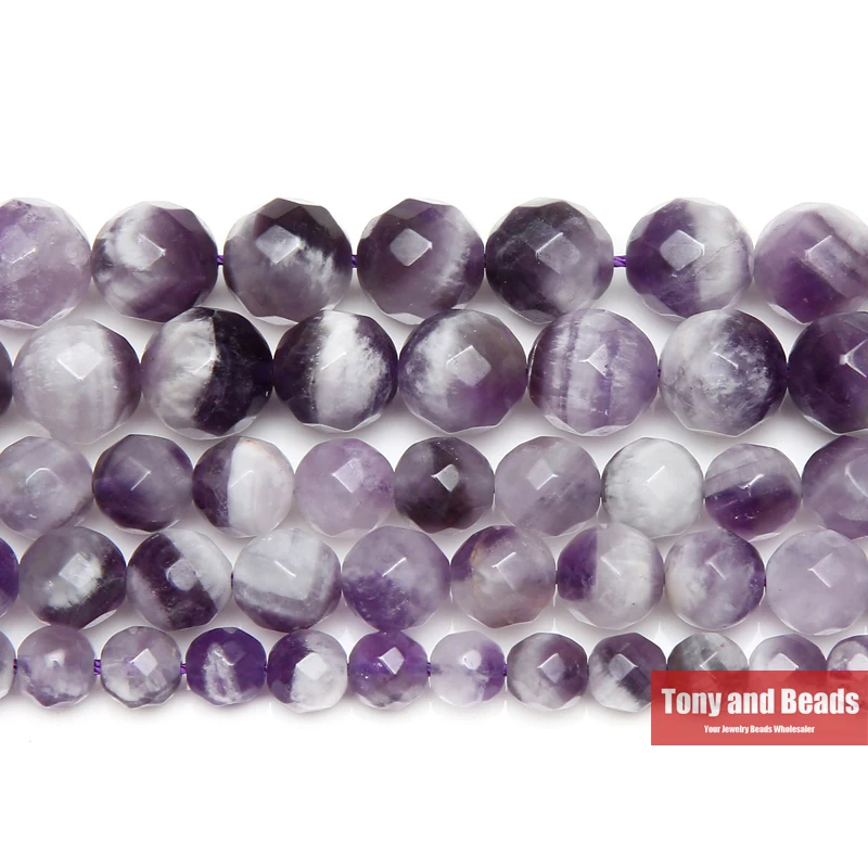 

9th Aug Free Shipping Faceted White Crystals Amethysts Quartz Round Loose Beads 4 6 8 10MM Pick Size for Jewelry Making