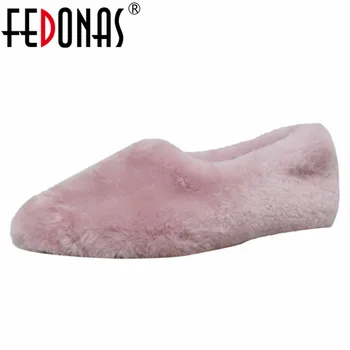 

FEDONAS New Slip On Basic Flats Shoes Woman Warm Autumn Winter Comfort Casual Shoes Ladies New Loafter Shoes Party Shoes Flats