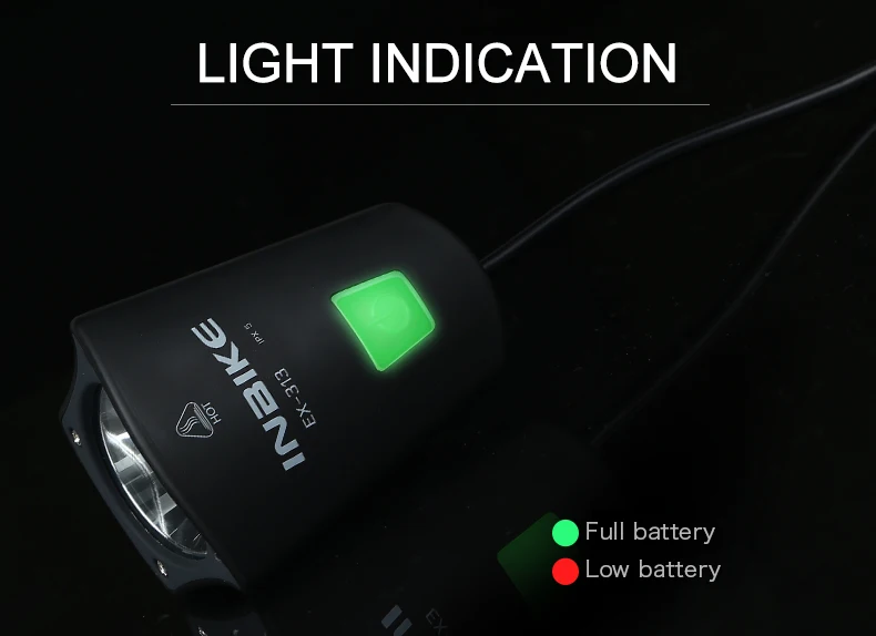 Clearance INBIKE Bike Accessories Bike Light Bike Headlights USB Rechargable Safety Night Riding  Bicycle Light Waterproof MTB bicicleta 8