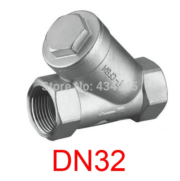 DN32 ss304 Filter, 1 1/4'' Y strainer stainless steel, check valve type