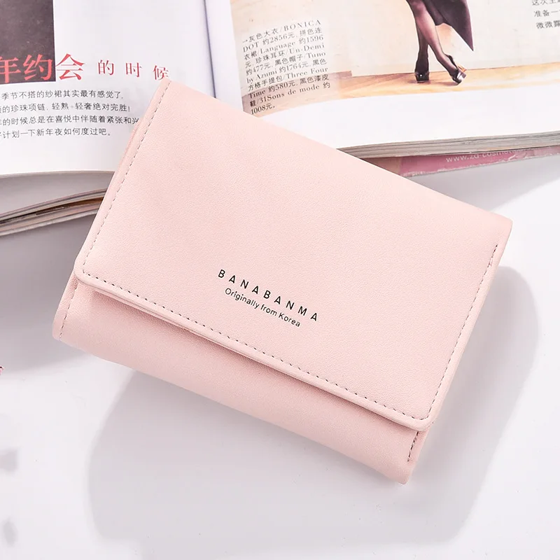 Женский кожаный кошелек портативный многофункциональный однотонный|brand purse|fashion