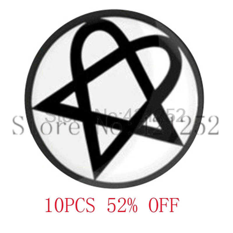 

Heartagram Heartgram h.i.m. Gothic lds Mormons ctr Gift for Him necklace keyring bookmark cufflink earring