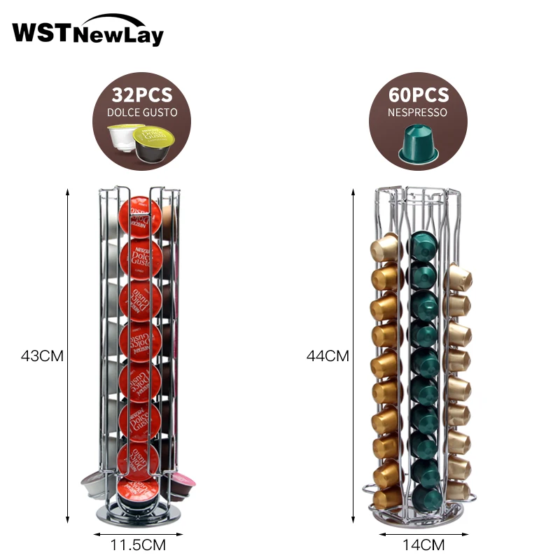Storage Nespresso Dolce Gusto Capsules Coffee Pod Holder Stand Kitchen