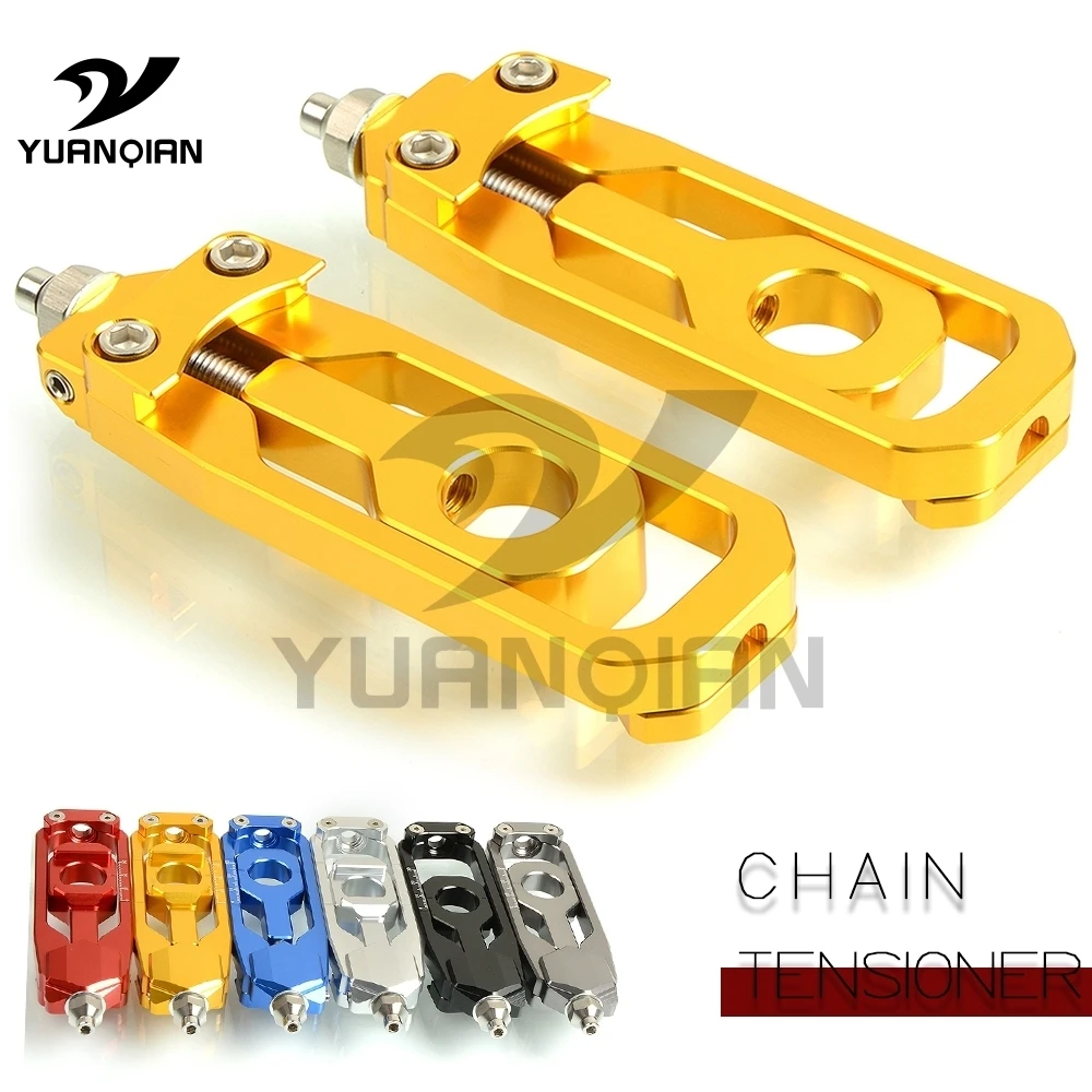 

Motorcycle Accessories adjustable CNC Aluminum Chain Adjusters Tensioners Catena For YAMAHA MT FZ FJ 09 MT-09 FZ-09 FJ-09