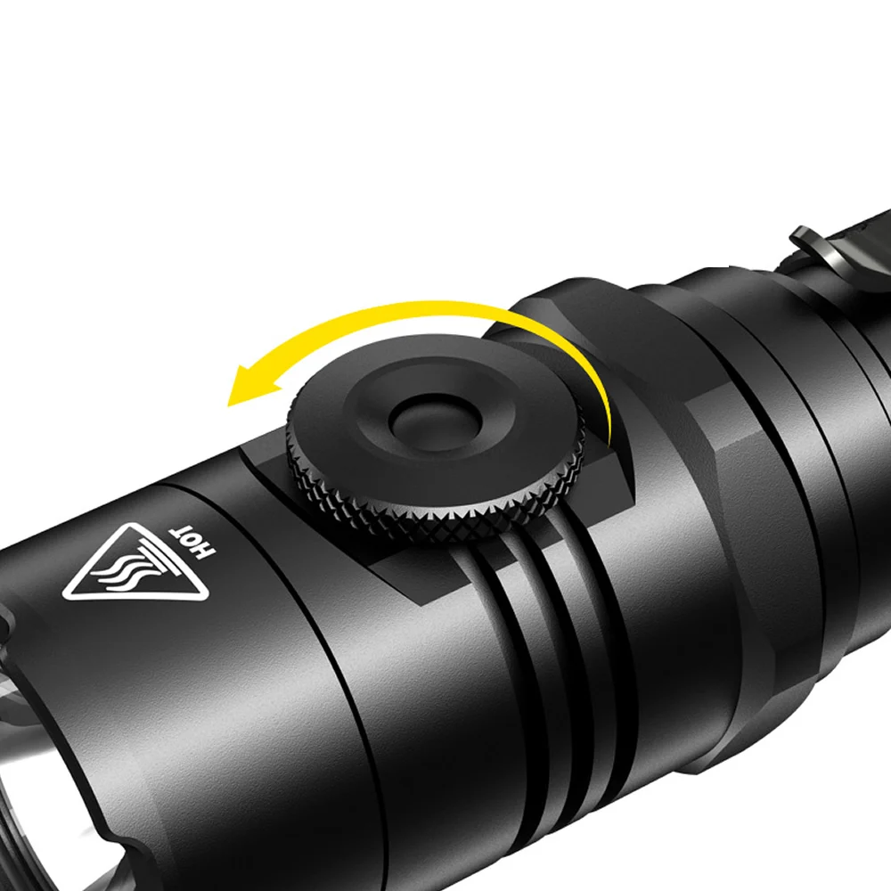 NITECORE P26 светодиодный фонарик CREE XP-L HI V3 светодиодный 1000LM тактический фонарь поворотный переключатель, фонарь для охоты, 18650 Батарея