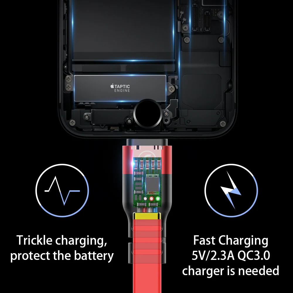 CASEIER المصغّر USB نوع C كابل ل سامسونج هواوي Xiaomi Redmi الهاتف المحمول المعكرونة PVC الأسلاك المسطحة سريع كابل شحن USB