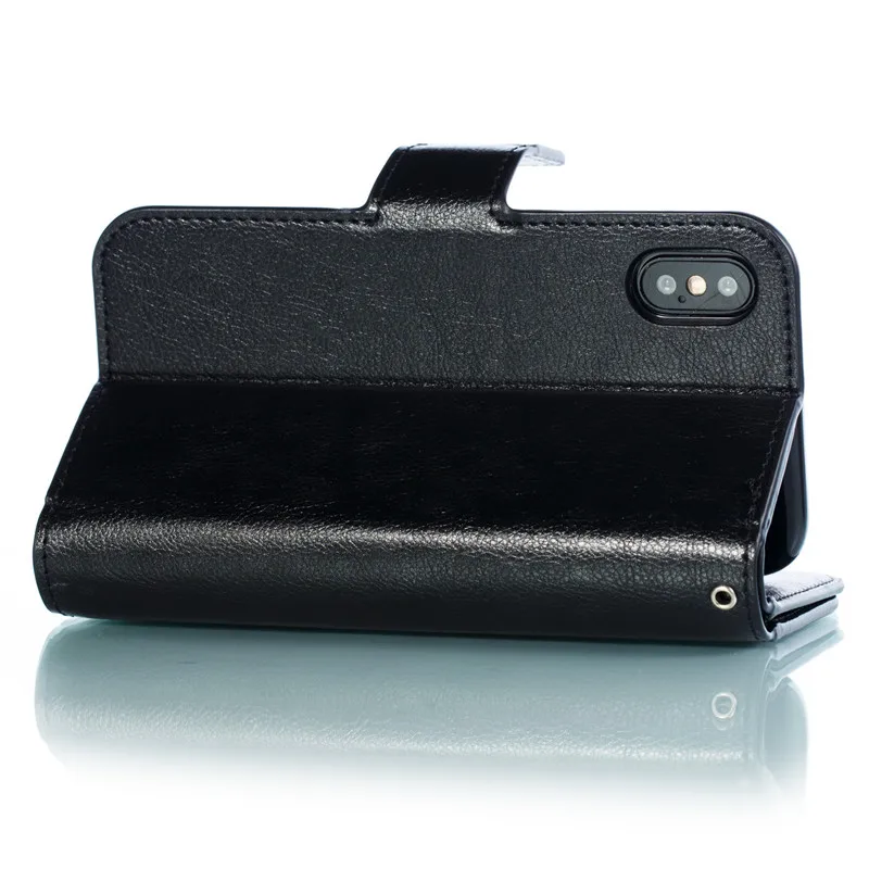 Leather case on For iPhone 7 6 6S 8 Plus 5 5S SE Case Cover iPhone x XS Max XR Case Cover Wallet card holder Magnet Flip Phone cases40