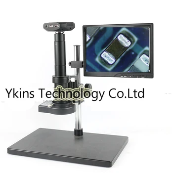 

SONY SENSOR IMX185 1080P HDMI USB Digital Video Microscope Camera Set 180X 300X C-Mount Lens + 144 LED Light +10.1'' LCD Monitor