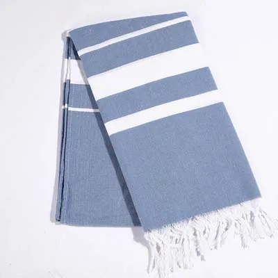 dark blue Турецкое банное полотенце с кисточками в полоску, пляжное полотенце для взрослых, очень большое, для путешествий, кемпинга, Солнцезащитная шаль, гобелен, хирургическая простыня - Цвет: dark blue