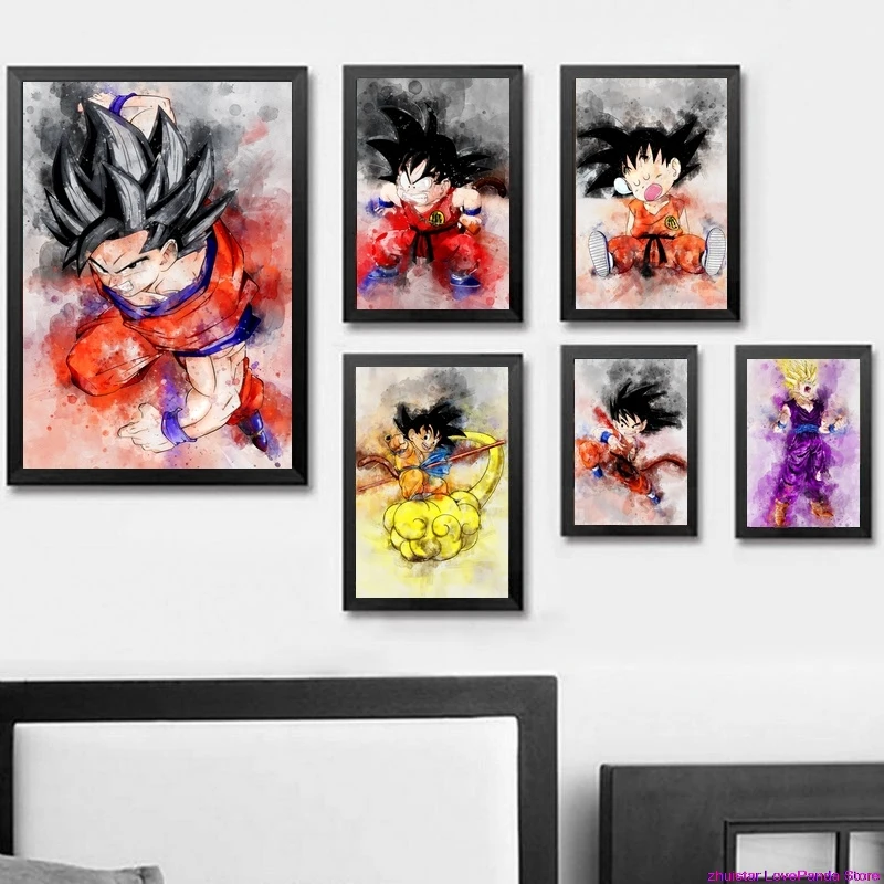 

diamond painting full square broderie diamant plein Dragon Ball Z Watercolor diamond embroidery icons christmas decor