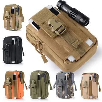 

Multifunction sport waterproof waist bag for male high tactical Military Run bag Fanny Pack for mobile phone purse