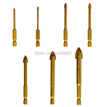 

1PC Ceramic Tile Glass Drill Bits 1/4" Kit Electric Tools For Chucks Bit Holder 3mm 4mm 5mm 6mm 8mm 10mm 12mm S08